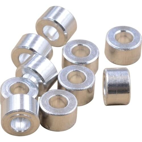 3D printer parts openbuilds isolation column bore 5.1mm diameter 10mm length 6.35mm 1/4 aluminum alloy flat gasket trap 1bag