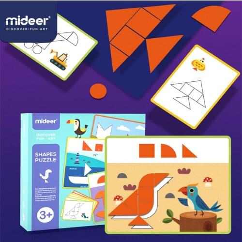 Mideer Childrens Geometric Cognitive Wooden Thinking Training Baby Jigsaw Puzzle Early Education Toy Gifts For Children