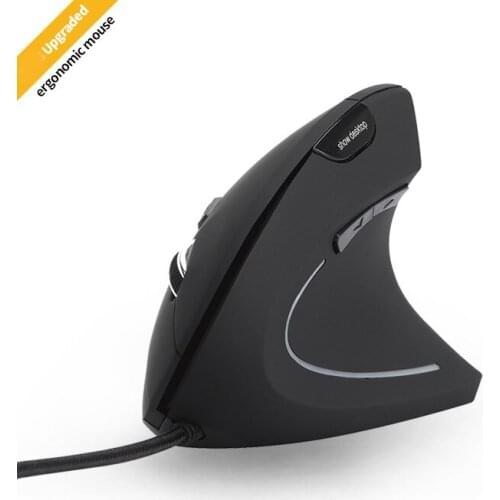 Ergonomic Mouse High Precision Optical Vertical Mouse With Show Desktop Adjustable DPI 800 ~1600 Wired Computer Mouse