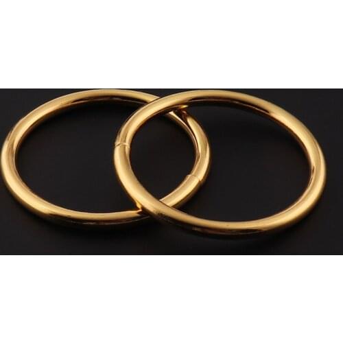 Round Wire O Ring D Ring Buckles Openable Keyring Hook Gold Color 38mm Dog Chain Snap Clasp Clip Trigger Luggage Leathercraft
