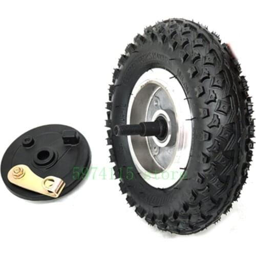 200x50 Non-pneumatic Wheel With Mechanical Brake Scooter Run Stability Control Run-flat Tire 8 Inch Solid Wheel With Drum Brake