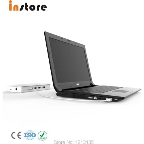 Notebook 6 Ports With USB Cable Security Alarm Device For Laptop