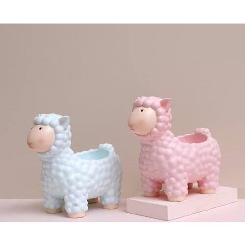 New Arrival Christmas Gift Cute Resin Sheep Storage Box Home Room Desk Decoration Lover Girlfriend Good Container Promote Decor