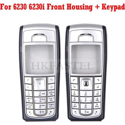 New original Housing For Nokia 6230 6230i Mobile Phone Front Cover with LCD lens Case ( No Back Cover No Keypad )