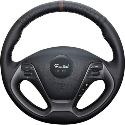 Steering Wheel Cover for Kia K3 2013 K2 Rio 2015 2016 Ceed Cee'd 2012-2017 Cerato 2013-2017 braid on the steering wheel