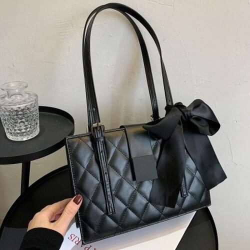 Autumn / Winter Women 's Bag 2020 Trendy Korean Version of Sea Air Ins Fashion Handbag Inside The Bag Bucket Horizontal Style PU