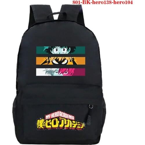 Anime My Hero Academia School Backpack for Girls Boys Bookbag Student Schoolbag Boku No Hero Academia School Bag Kids Backpack