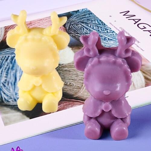 Silicone Moulds for Resin Clay Elk Silicone Mold Jewelry Making DIY Handmade Crafts Epoxy Mould Cake Chocolate Jelly Making Tool