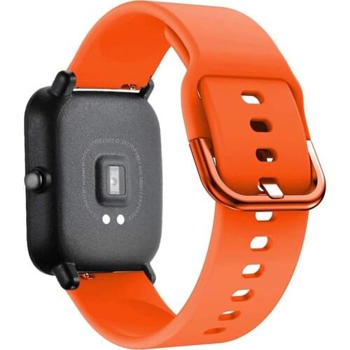 For xiaomi huami amazfit gts silicon watch strap for amazfit bip gtr sport bracelet band pulseira for huauwei GT 2 galaxy active