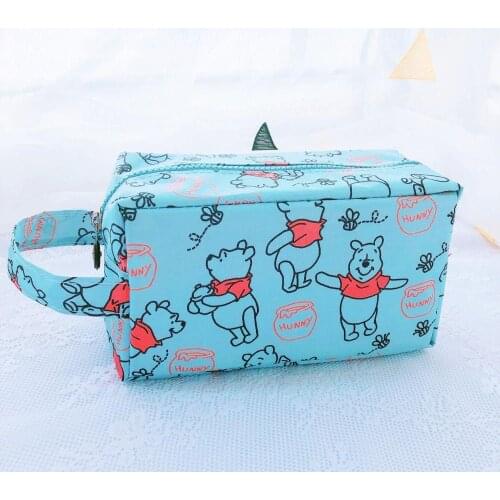Disney Stitch Waterproof cosmetic bag mickey mouse wash bag storage bag coin bag handbag