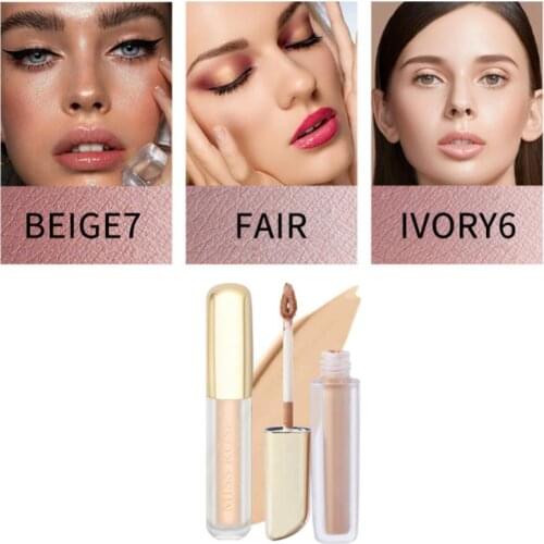 Liquid Concealer Cream Makeup Base Face Contour Foundation Full Coverage Acne Marks Dark Circles Freckles Concealer Makeup TSLM1