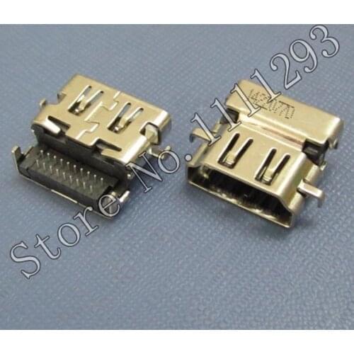 10pcs/lot HDMI Jack Socket connector for HP Lenovo G485 G490 N585 N586 B51-30 B51-35 B51-80 etc Laptop 19-pin port