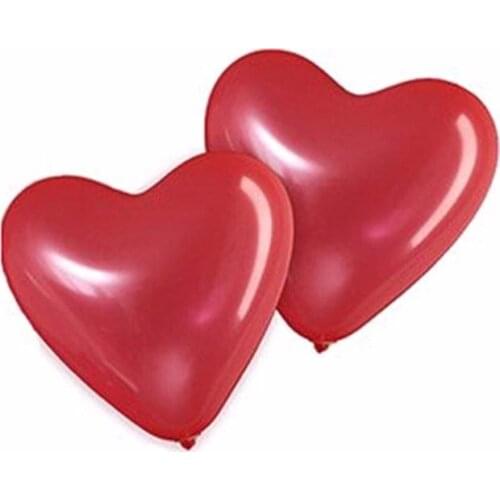 100pcs Romantic Love Heart Shape Balloons Latex Balloon Large love wedding Happy Birthday Party Decoration Globos Air Ballons