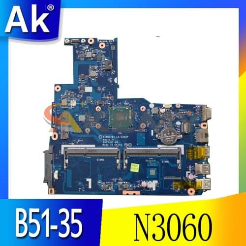Akemy For Lenovo B51-30 AIWBO/B1 LA-C292P Laptop Motherboard CPU N3060 DDR3 (with Fingerprint connector) 100% Test OK