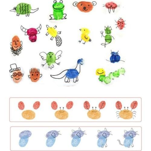 20 Colors Ink Pad DIY Scrapbooking Album Finger Painting Inkpad Stamps Sealing K92C