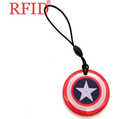 ID 125khz EM4305 Rewritable Writable Blank Card Keyfob Keys RFID Waterproof Keychain Token Tags Keyfobs Access Control Card 1pcs