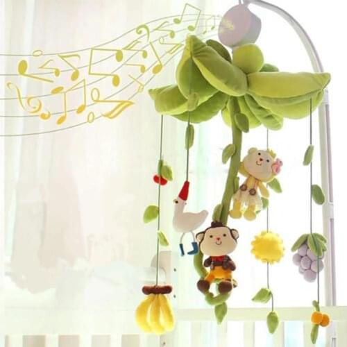 Baby Crib Bed Hanging Bell Wind-up Rotating Music Box Kids Development Toy Gift Baby Music Toys Gifts