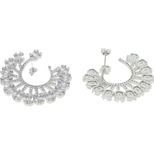 36mm Bar Long Thread Tassel Earrings Glossy Arc Geometric Earrings for Women Gold Silver Color Statement Earrings 2020 New