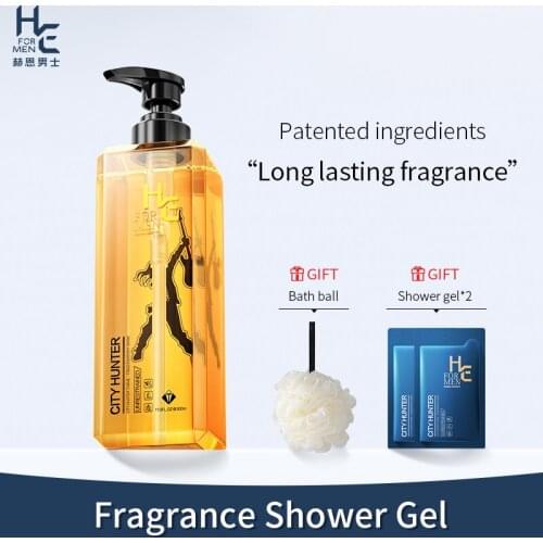 Hearn Mens Perfume Shower Gel 500ml Floral and Fruity Deodorant Long-lasting Fragrance and Dry