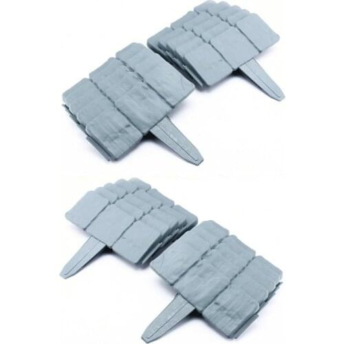 Imitation Stone Fence Garden Plastic Fence Grey Stone Effect Lawn Edging Plant Bordering Cobblestone Garden Border