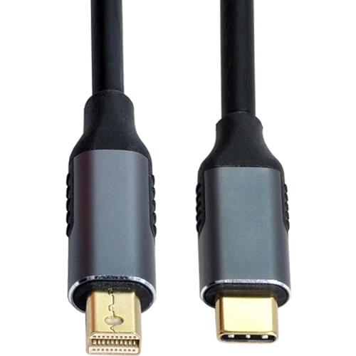 USB 3.1 Type C USB-C Source to Mini DisplayPort DP Displays Male 4K Monitor Cable for Laptop 1.8m