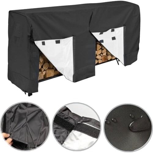 8FT Log Rack Cover Outdoor Waterproof Log Holder Practial Garden Firewood Dust-Proof Moisture-Proof Log Rack Cover