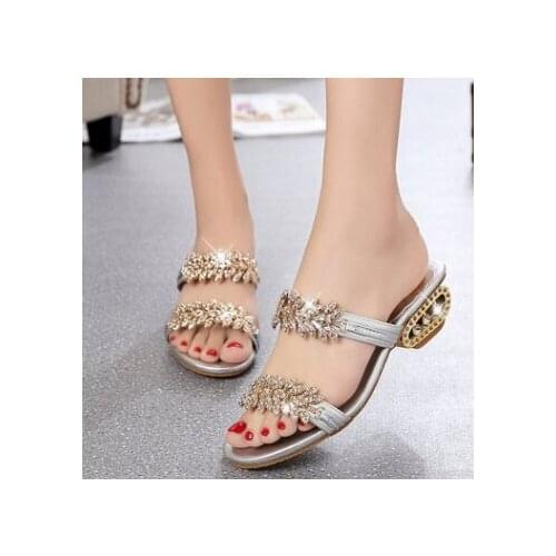 Summer womens slippers fashion herringbone casual beach sandals