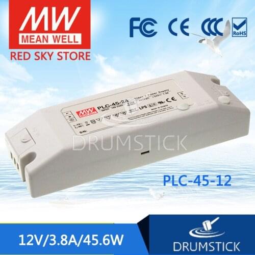 Prosperity MEAN WELL PLC-45-12 12V 3.8A meanwell PLC-45 12V 45.65W Single Output LED Power Supply
