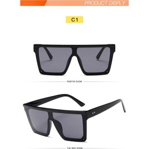 Fashion Color Women Sunglasses Unique Oversize Shield UV400 Gradient Vintage eyeglasses frame for Women Sunglasses women 2019