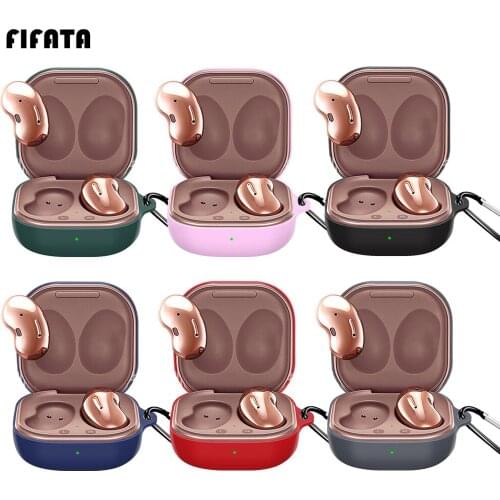 FIFATA Soft Silicone Earphone Case Cover For Samsung Buds Live Wireless Bluetooth Headset Replacement Earphone Protective Shell