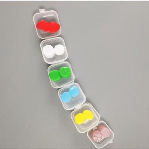 594C 6 Set Universal Size Ear Plugs w/ Clear Storage Box for studying Working Sleeping Swimming 32dB Highest NRR