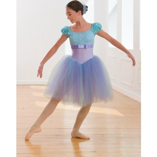 2018 New Lady Ballet Dance Dress Girls BalletTutu Costume Women Stage Proformance Competition Suit Dress B-2402