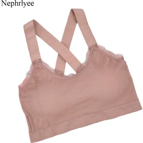 2021 New Sports Bra Seamless Striped Bras For Women Underwear Sexy Lace Brassiere Push Up Bralette With Pad Vest Top Bra CA292