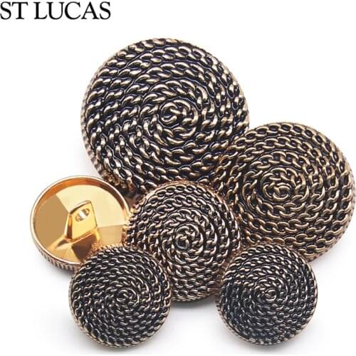 New fashion Retro Vintage Old Gold Decorative Sewing Buttons For Women Men Shirt Overcoat Accessory DIY