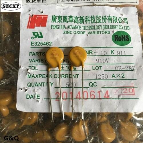 New and origina FNR 10K911 10D911K V10911U 910V 10MM varistor