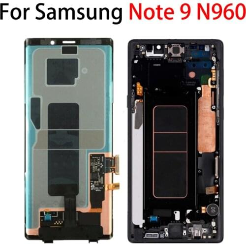 With dot ORIGINAL AMOLED 6.4'' Note 9 LCD no frame for SAMSUNG GALAXY Note9 Lcd N960D N960F Display Touch Screen Parts