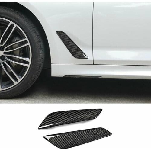 Fit For BMW 5 Series G30 2017-2021 Car Accessories Carbon Fiber Side Body Fender Cover Air Vent Trim