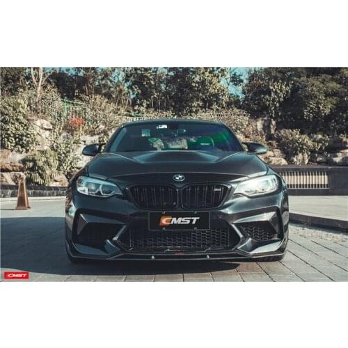Suitable for F87 Bmw M2 M2c Modified Cmst Carbon Fiber Front Side Skirt and Rear Lip Tail Aircraft Cover