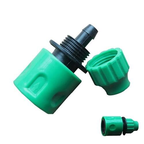 Garden Universal ABS Plastic Pipe Tap Connector Water Hose Pipe Connector Adapter Gardening Accessories Fit 3/8'' Green
