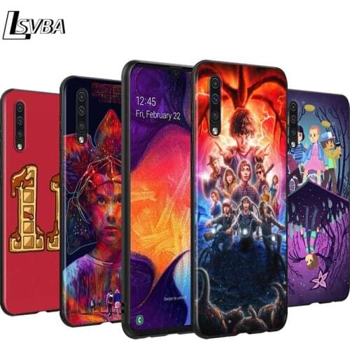 Stranger things Back Silicone Phone Case for Samsung Galaxy A90 A80 A70S A60 A50S A40 A20E A20 A10S Soft Black Cover