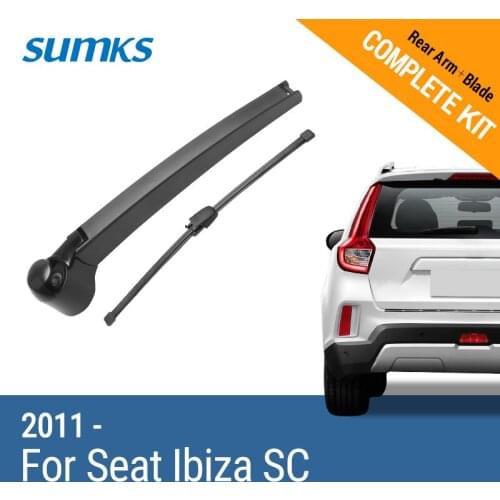 SUMKS Rear Wiper & Arm for SEAT Ibiza SC 2011 2012 2013 2014 2015 2016 2017