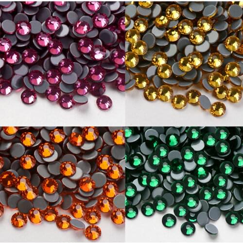 Rhinestones Flatback/Glass Rhinestones Hot Fix Flatback Bulk Glass Crystal DIY High Quality Hot Fix Rhinestone for Clothing New