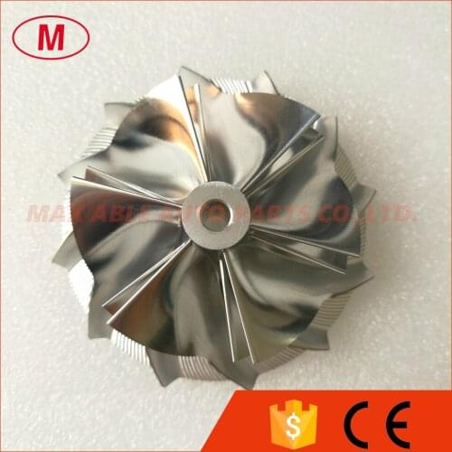 K04 High Preformance Turbocharger Aluminum 2618/Milling/Turbo Billet Compressor wheel 48.50/61.00mm 6+6 blades Forward Direction
