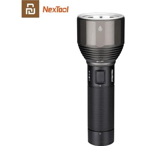 Xiaomi NexTool Rechargeable Flashlight 2000lm 380m 5 Modes IPX7 Waterproof LED light Type-C Seaching Torch for Camping