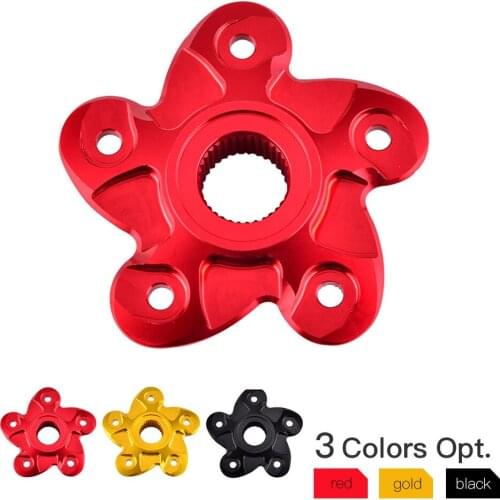 NiceCNC Aluminum Rear Sprocket Drive Flange for Ducati Monster 796 1100 S2R S4R CNC Rear Sprocket Cover Flange Gear Holder