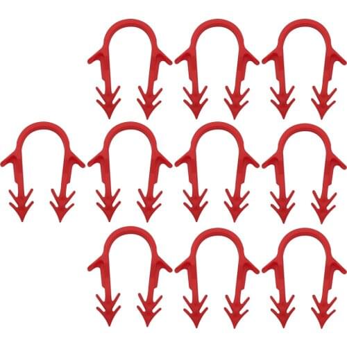 10 pcs φ16 φ20 U-shaped plastic clip Water and floor heating pipe fixing Plastic staple