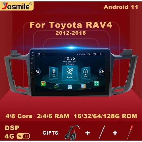 2 Din Android 11 Car Multimedia For Toyota RAV4 Rav 4 2012 2013 2014 2015 2016 2017 2018 Radio Player Auto Carplay V1 AI Voice