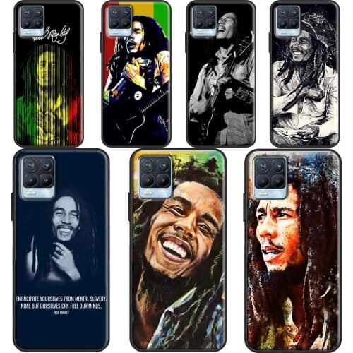 Bob Marley Cover For OPPO Realme 8 6 7 Pro Q3 C3 C11 C15 GT Case For OnePlus 8 Pro 9 Pro 8T Nord 9R
