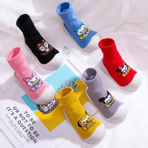 Disney Childrens Mickey Mouse Non-slip Boys Girls Baby Casual Socks Floor Socks Long Tube Socks