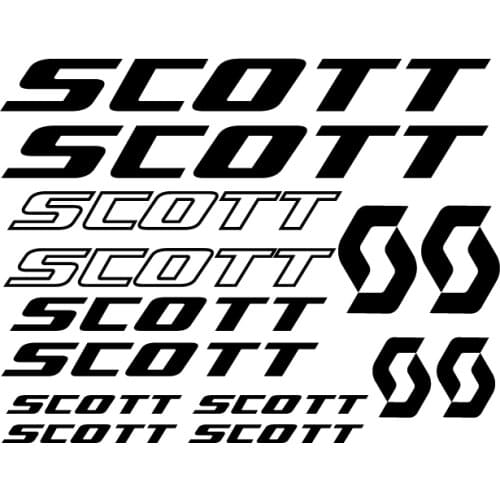 For SCOTT Decor Cycling Outline Die-cut Decal , Bike Frame Stickers Bike Decals DIY Frame Stickers Bicycle Stickers Decoration